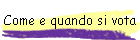 Come e quando si vota